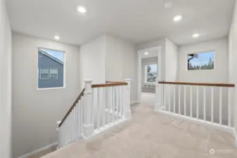 Spacious upstairs landing