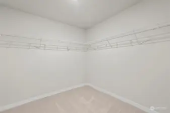 Extra large walk in closet in primary bedroom