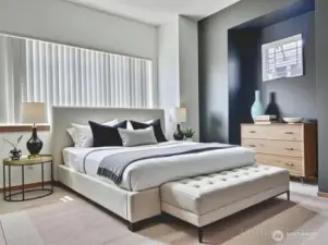 Virtually Staged Primary Bedroom