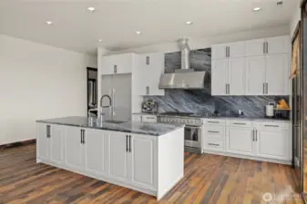 Beautiful counters and backsplash