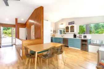 Dining and kitchen