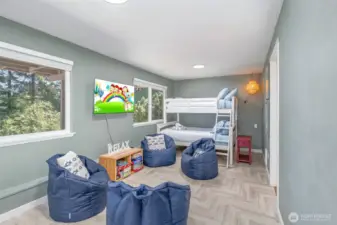 Bunk nook or lounge area, movie room, dedicated office space?