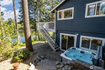 Hot tub with nice views