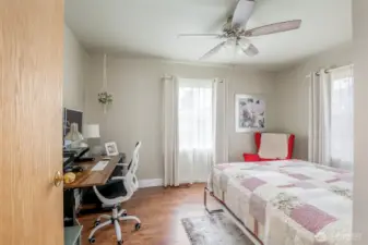 Flexibility with this main floor office or bedroom with a Murphy Bed.