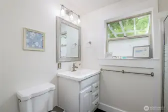 Main floor three quarter  bath.