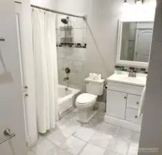 Full bath of the ADU.