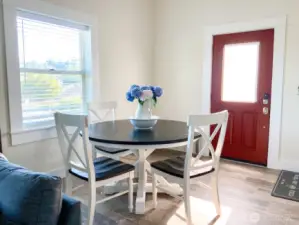 Entrance and eating area.