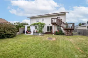 Approximate .3 acre yard.