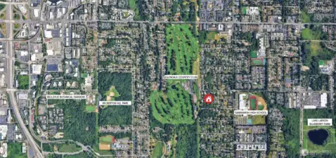 House in relation to Bellevue amenities.