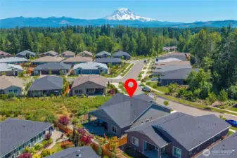 An abundance of greenspace and privacy including no home across the street, just trees & one of many trailheads.  Tehaleh boasts over 35 miles of groomed trails right from your front door!