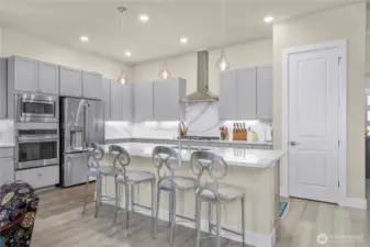 Sleek and timeless kitchen.