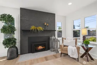 Large double pane windows provide ample natural light.