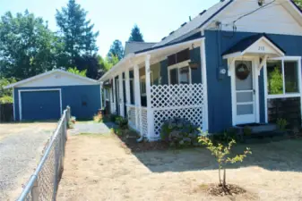 Side porch front view