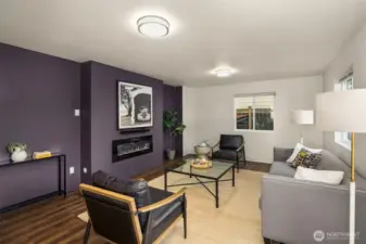 Extra large lower level bonus room. Use this as a TV/family room and still have space to add a desk if needed for another home office set up. Or use this space as another bedroom!