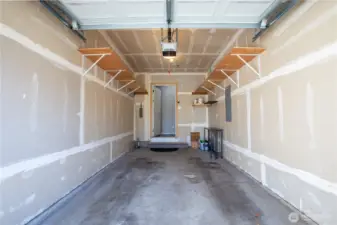 one car attached garage