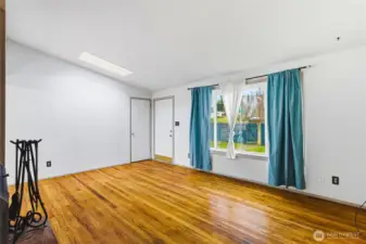 Open living room ready for your vision.