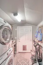 Laundry room/Mudroom with exterior door