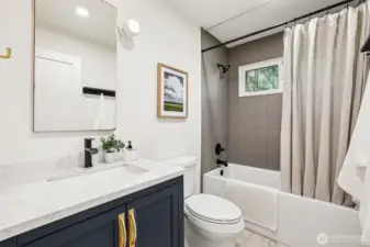 Full bath on the main level