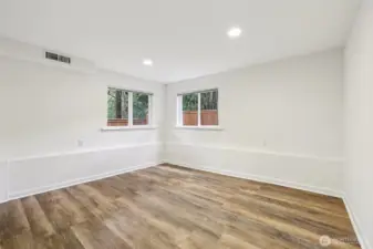 1 of 2 bedrooms on the lower level