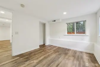 1 of 2 bedrooms on the lower level