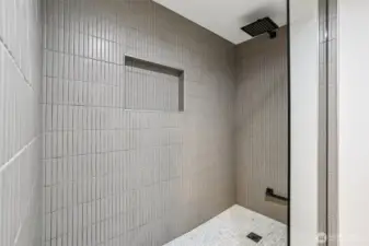 3/4 shower on the lower level
