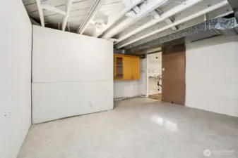 Huge storage room on the lower level