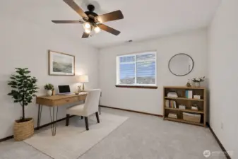 Virtually staged bedroom 5