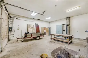 Another view of the detached shop.