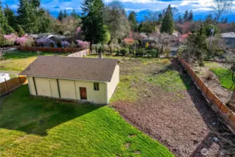 View of the back part of the property.  Room for garden, toys, whatever you need