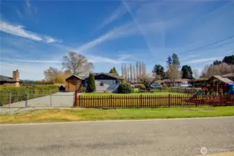 2nd driveway off Beaver Marsh Road with storage building