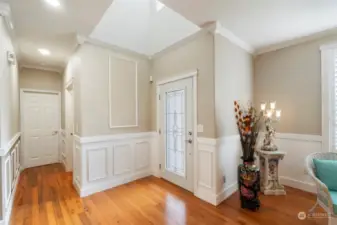 One guest bedroom located on the main floor at the end of the hall.