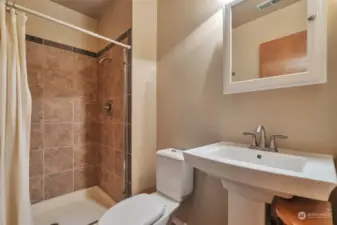 3/4 bath in basement