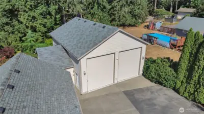 3 Car Attached Garage & 30x40 RV Garage with Pull Through Doors