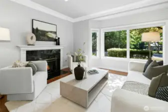 Formal living room adjacent to the dining room.