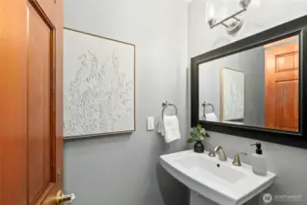 Refreshed powder room