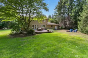 Large flat sunny lawns perfect for dogs or summer play.
