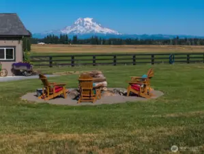 fire pit with a VIEW