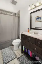 Fullsize Hallway Bathroom.