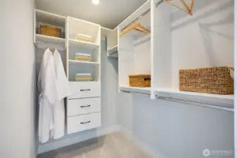 Closet is ready for your treasures.