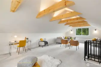 Awesome vaulted ceiling.