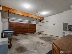 You can find the garage entry downstairs off of the game room.