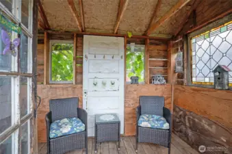 This is inside the she-shed