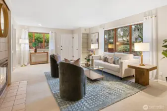 There's plenty of room for seating here and for people to walk through!