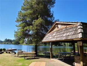 Picnic area at the Lake