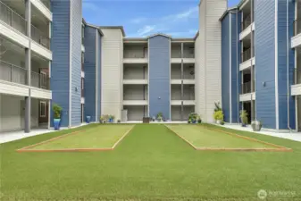 Step outside your door to enjoy community amenities including a putting green and bocce ball court.