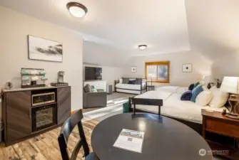 adu living space above the garage