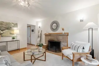 Home has fresh paint throughout.