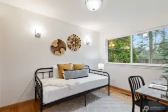 Bedroom at the end of the hallway.