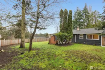 View of back of home from the back fence line.