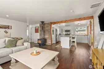 Snuggle up next to the wood stove